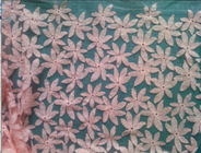 Woda Cotton rozpuszczalne haftowane koronki tkaniny