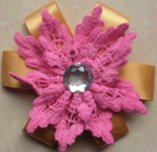 Koronka bawełniana sztuczny kwiat Gorset