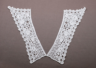 Biały Peter Pan Haft 100 Cotton Crochet Lace Collar dla Apparels