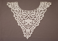 Biały Haft Cotton Crochet Lace Collar Sukienka dla kobiet
