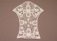 Spersonalizowane OEM Ivory Haft Bawełna Ruffle Crochet Lace Collar Bluzka dla dziewczyn