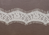 Dostosowane OEM szydełka Ivory Wave rzęs Bawełna Koronka trymowania Fabric dla kobiet