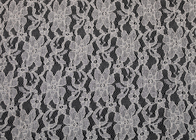 Szeroki Biały żakardowe Nylon Spandex tkaniny haftowane koronki przycięcia
