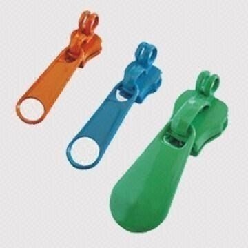 Non-Lock Zipper Sliders Załączone z zamkiem ściągacze w różnych kształtach
