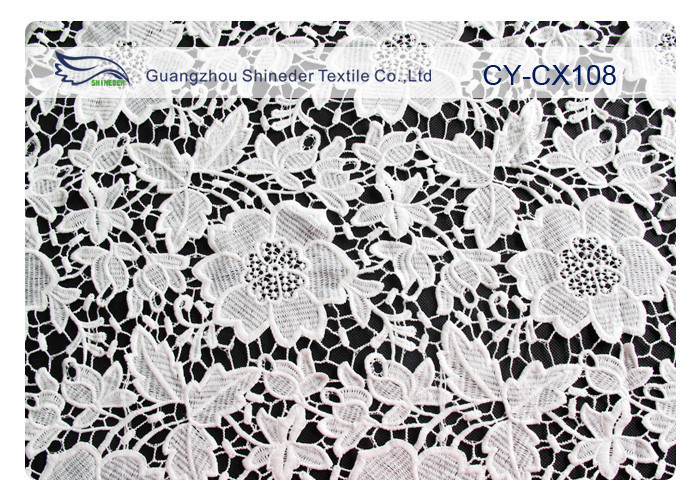 Nylon Bawełna haftowane koronki tkaniny z 120cm Szerokość CY-CX108