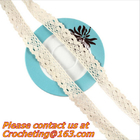 wykwintne elastyczna rozciągliwość Crochet Lace przycinać ręcznie 7cm Koronka bawełniana