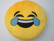 Emotikon Emotikony Żółte okrągłe poduszki i poduszki Nadziewane Zabawka pluszowa