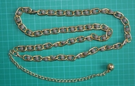 OEM Metal złoty łańcuszek z koralikami talii czerni i bieli dla damskiej odzieży