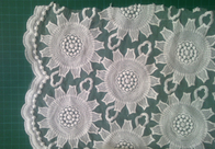 80cm organza haftowane koronki bawełnianej tkaniny na suknie ślubne