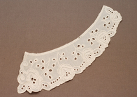 Crochet Spersonalizowana Handmade Biała Bawełniana Peter Pan koronkowym kołnierzykiem Motif na suknie