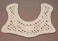 Odzież Haft Ruffle Ivory 100 Cotton Crochet Lace dekolty Collar
