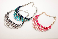 Kolorowe Moda Biżuteria Ręcznie robione naszyjniki, szyi Cahins (JNL0003)