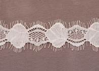 Woven szydełka odzież bawełniana rzęs OEM Ivory Lace Tapicerka Tkanina