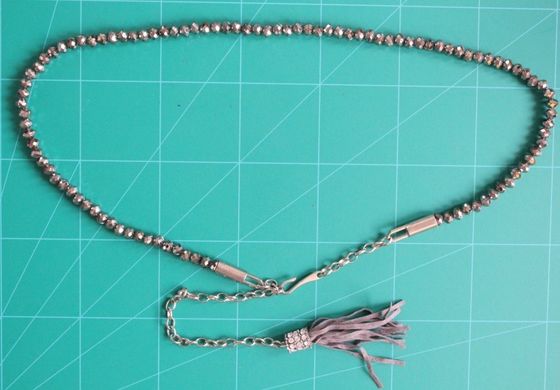 koraliki niklu łańcucha 1cm talii pasy tkaniny damskie złota z ABS Materiał metalowej