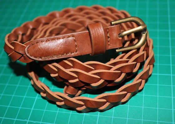 Eco przyjaciela Brown PU Pasy oplatania dla kobiet 1.5cm srebrem złota klamra