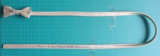 Kolorowe pu pasek z kokardką, 1.2cm Paski tkaniny dla kobiet damy w sukniach