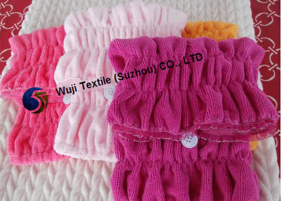 37 * 16cm Dostosowane zdobienia włosów Suszenie Turban z koronką