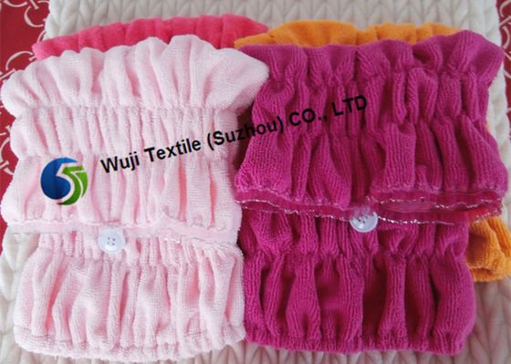 37 * 16cm Dostosowane zdobienia włosów Suszenie Turban z koronką