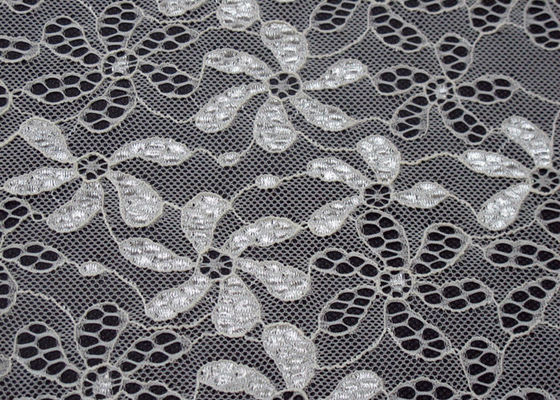 90% Nylon + 10% elastan Kwiat Elastyczny Koronkowy materiał na bieliznę CY-LW0795