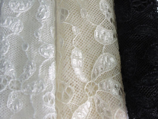 90% Nylon + 10% elastan Kwiat Elastyczny Koronkowy materiał na bieliznę CY-LW0795