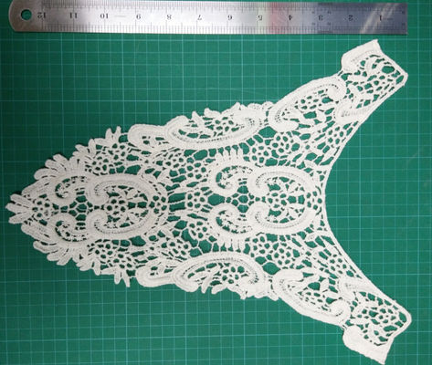 Bawełna PFD White Lace Collar Naszyjnik Spersonalizowane dla Motif