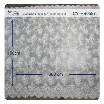 Fashion Nylon Stretch Eyelash Ruffled Lace Tapicerka / Haftowana Koronkowa tkanina