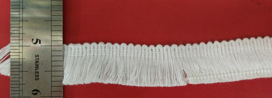 Miękkie Gruby Krótki Fringe Crochet Lace Płotki / Bawełna Koronka trymowania