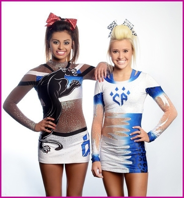 Cheer Zespół metalowych Crytals rhinestones Cheerleading Wear kokardkami
