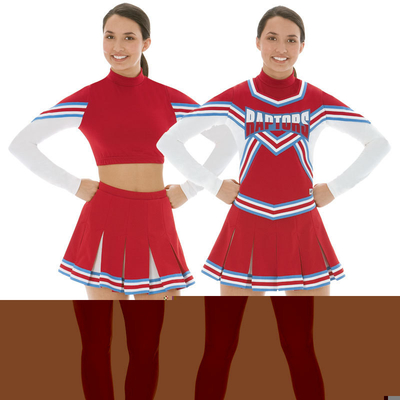 Cheer Zespół metalowych Crytals rhinestones Cheerleading Wear kokardkami