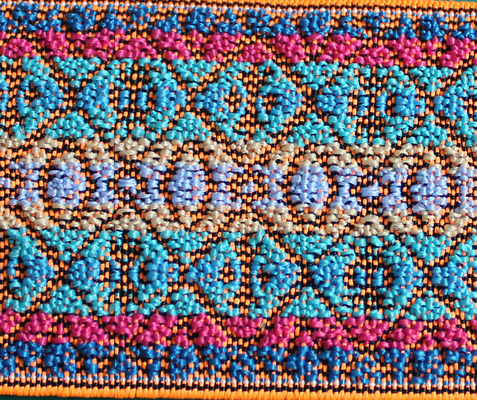 Fancy Colorized tkaniny elastycznej taśmy 5cm Nylon / Spandex Odzieży