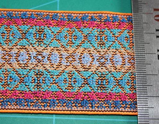 Fancy Colorized tkaniny elastycznej taśmy 5cm Nylon / Spandex Odzieży