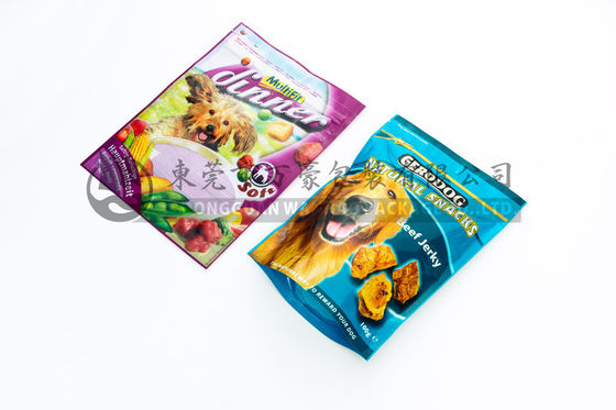 Niestandardowe Powtarzalnie zamykane Ziplock Stand Up etui Torby, stojąc karmy dla psów torba z zamkiem błyskawicznym