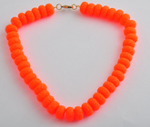 hurtowych mody biżuteria koraliki z żywicy ręcznie naszyjnik neon color