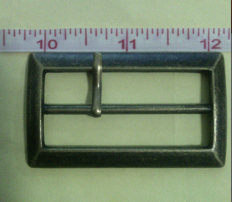 Poszycie Gunmetal Plac Tkanina Belt Buckle