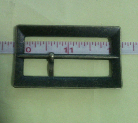 Poszycie Gunmetal Plac Tkanina Belt Buckle