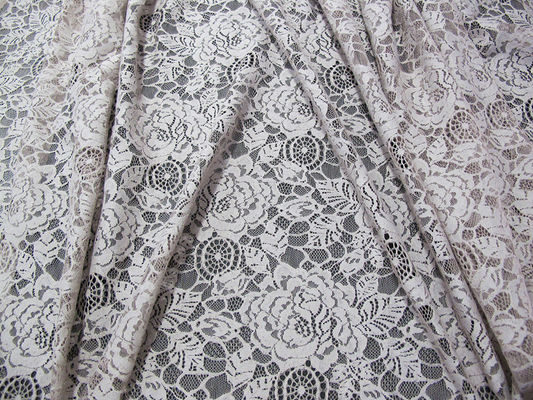 Eco Friendly Cotton Nylon Flower Koronkowa tkanina biała na bluzkę OEM ODM