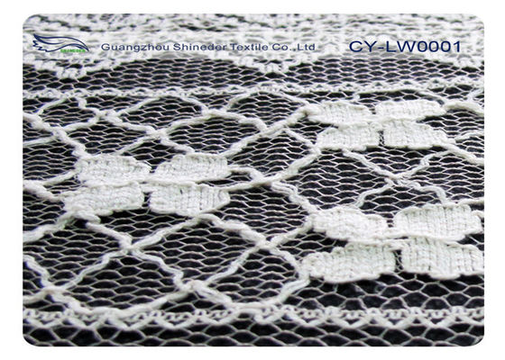 Sukienka bawełniana z nylonu Tkanina z koronki ekologicznej 30% nylon 70% bawełna CY-LW0001